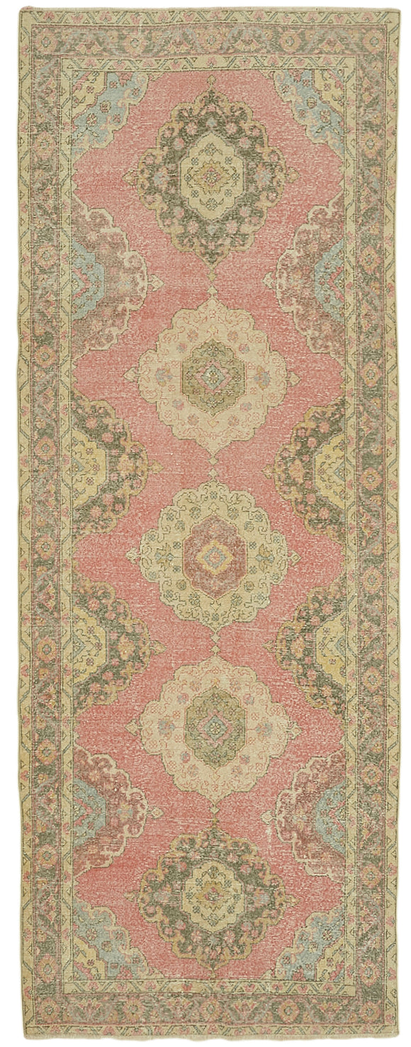 4' 8'' x 12' 6'' Turkish Hand-Knotted Runner Rug
