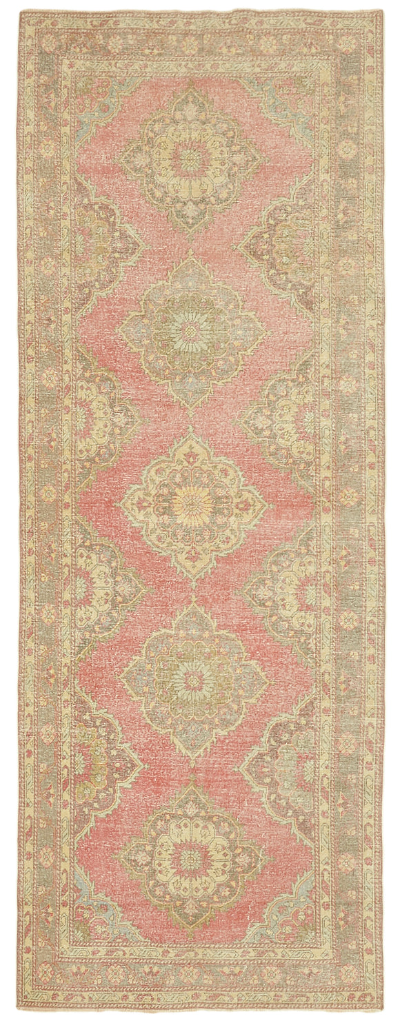 4' 11'' x 13' Turkish Hand-Knotted Runner Rug