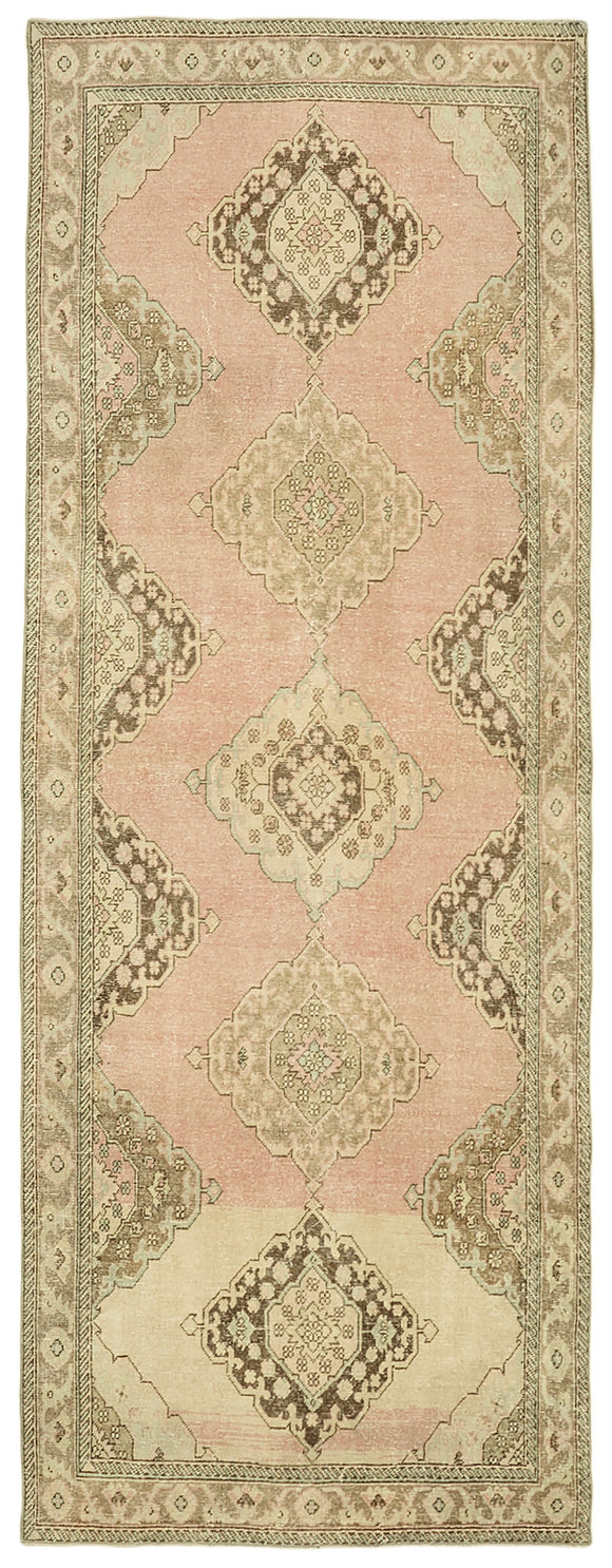 4' 9'' x 12' 10'' Turkish Hand-Knotted Runner Rug