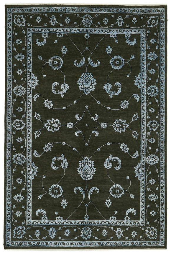 6' 2'' x 9' 4'' Hand-Knotted Oushak Rug