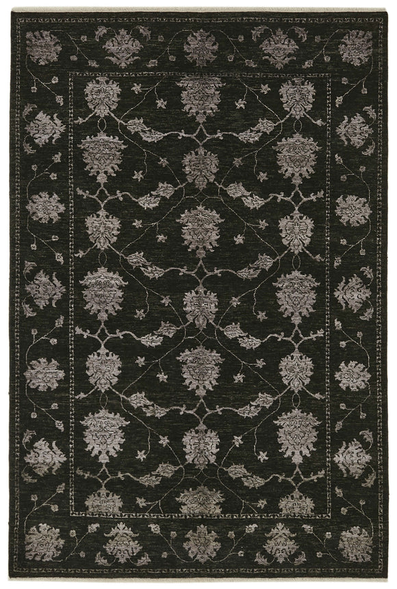 6' 3'' x 9' 2'' Hand-Knotted Oushak Rug
