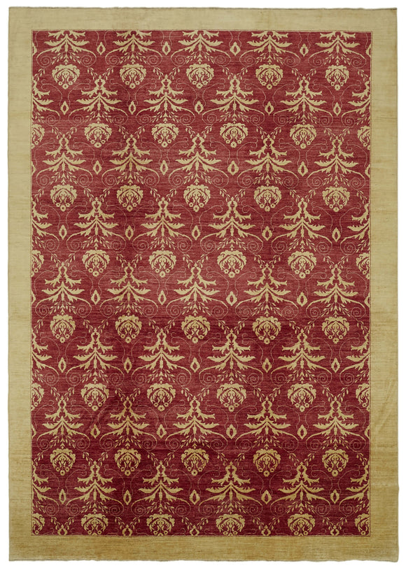 10' x 13' 10'' Hand-Knotted Oushak Rug