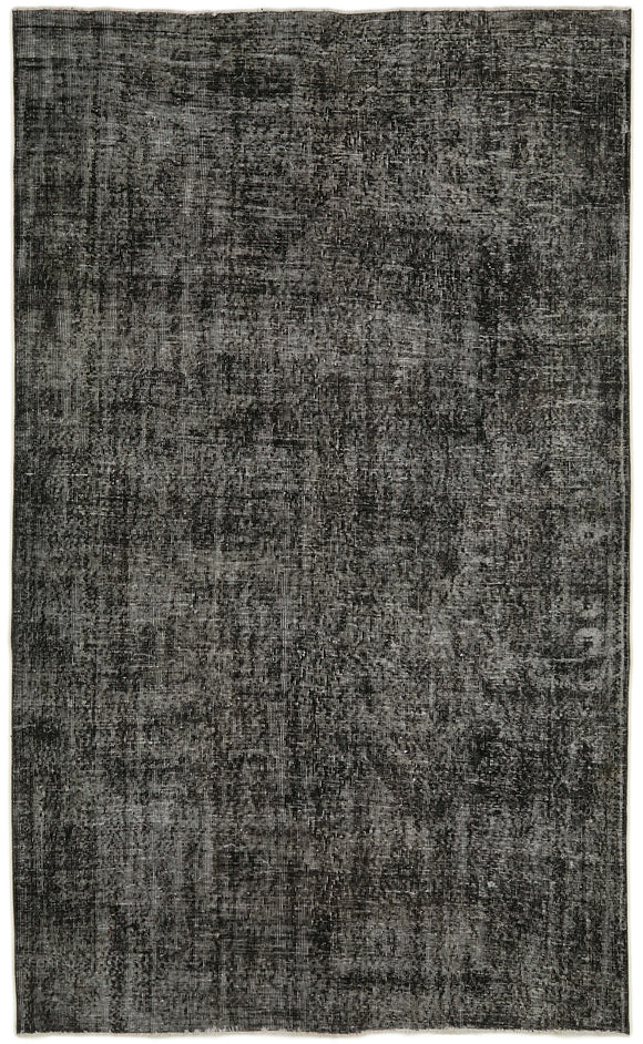 6' 1'' x 9' 9'' Handmade Vintage Overdyed Rug