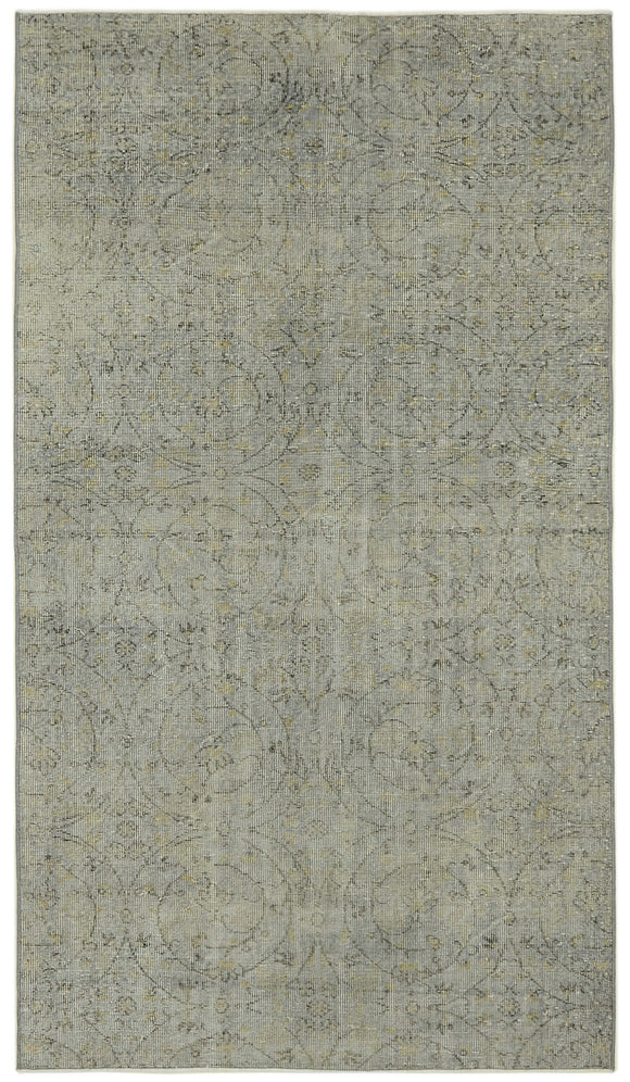 4' 9'' x 8' 2'' Handmade Vintage Overdyed Rug