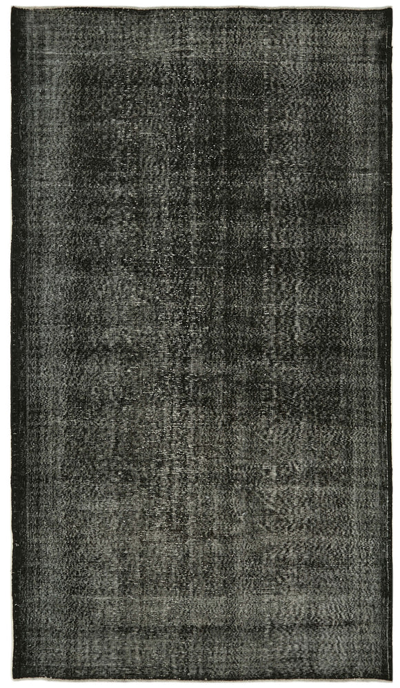 5' 6'' x 9' 9'' Handmade Vintage Overdyed Rug