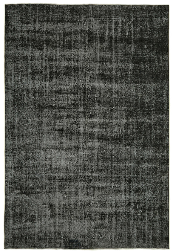 6' 10'' x 10' Handmade Vintage Overdyed Rug
