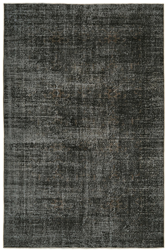 6' 7'' x 9' 11'' Handmade Vintage Overdyed Rug