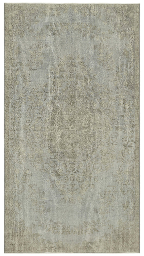 4' 9'' x 8' 6'' Handmade Vintage Overdyed Rug