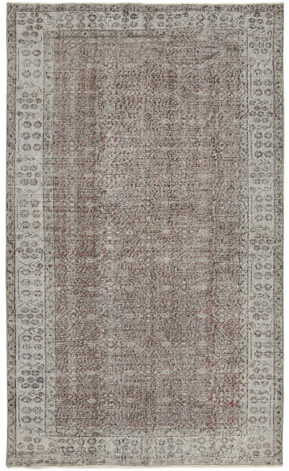 5' 3'' x 8' 6'' Handmade Vintage Overdyed Rug