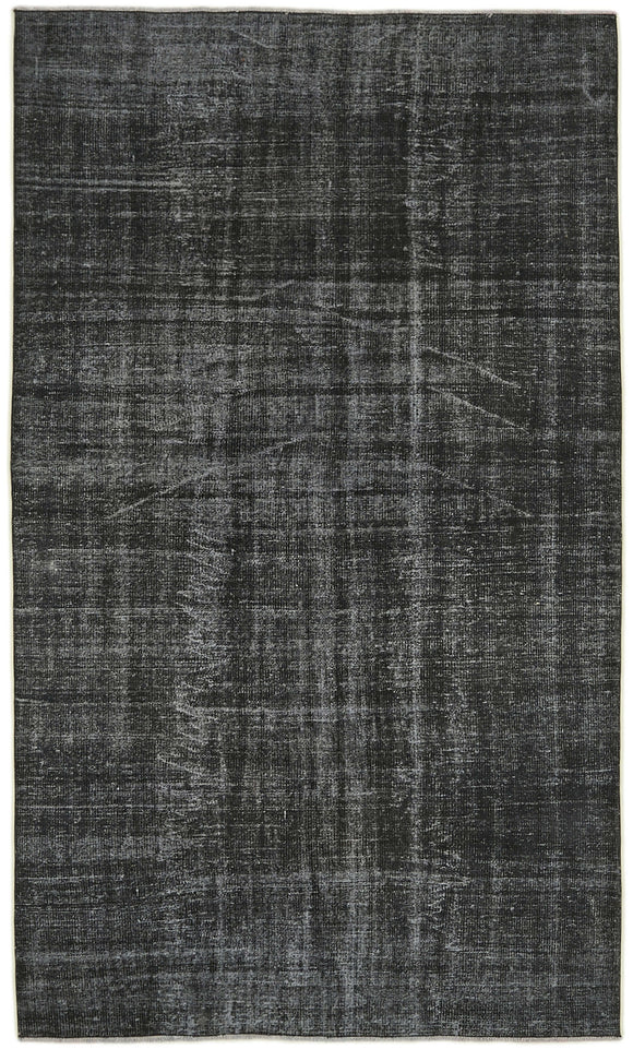 5' 4'' x 8' 10'' Handmade Vintage Overdyed Rug