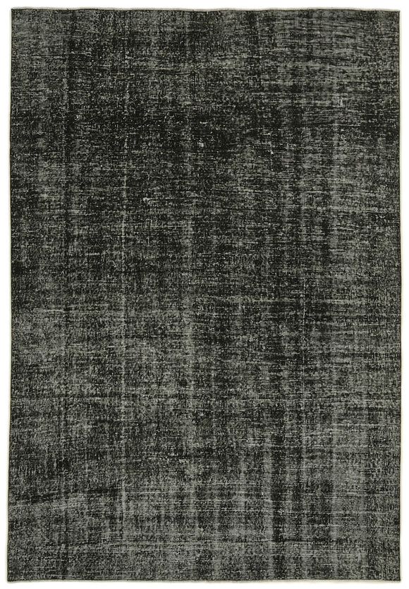 6' 3'' x 9' 2'' Handmade Vintage Overdyed Rug