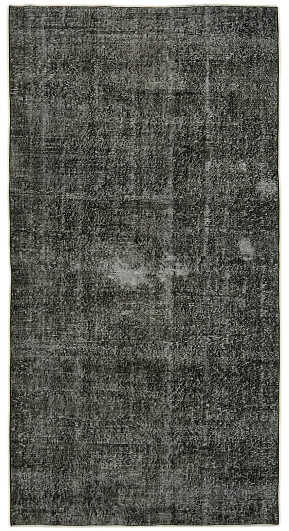 4' 8'' x 8' 11'' Handmade Vintage Overdyed Rug