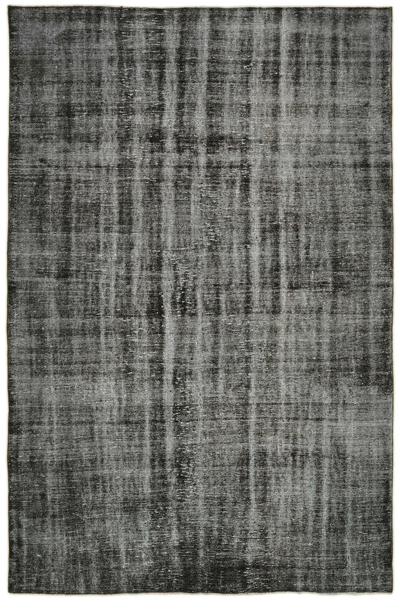6' 7'' x 9' 9'' Handmade Vintage Overdyed Rug
