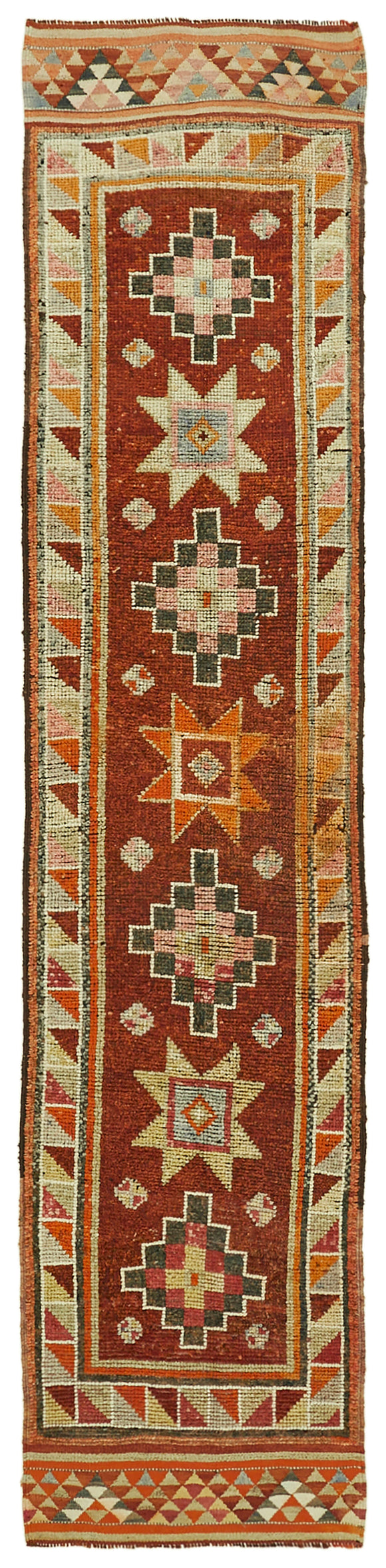 3' 1'' x 13' 1'' Handmade Runner Rug