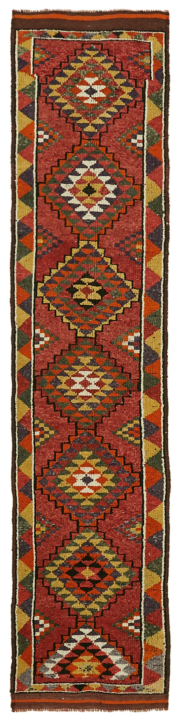 2' 10'' x 11' 7'' Handmade Runner Rug
