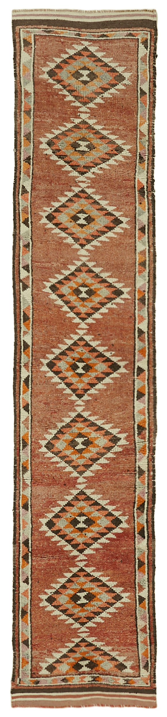2' 7'' x 11' 10'' Handmade Runner Rug