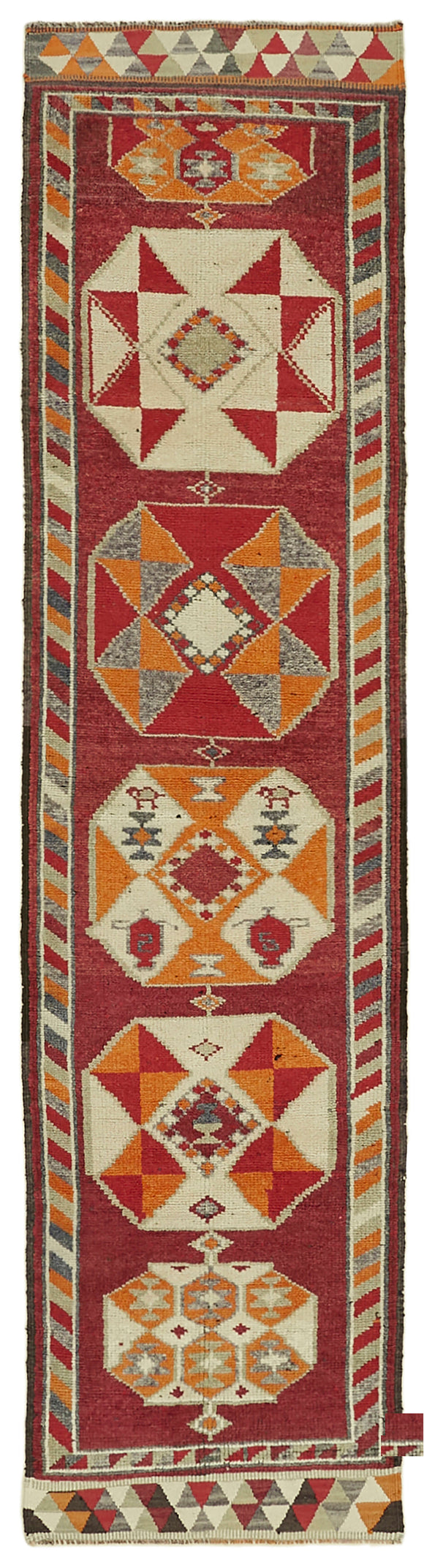 2' 11'' x 11' 8'' Handmade Runner Rug