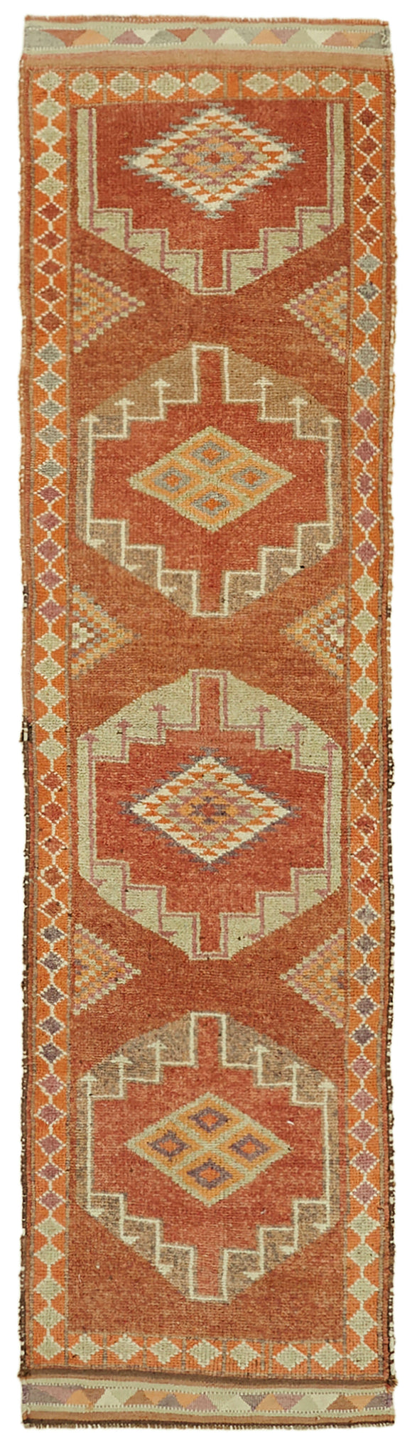 3' 2'' x 11' 10'' Handmade Runner Rug