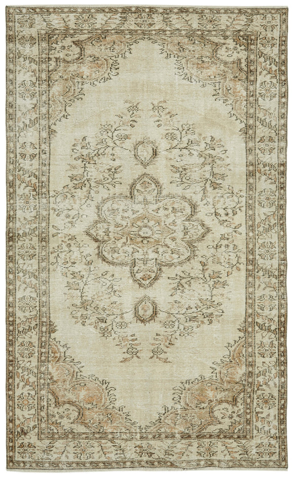 5' 10'' x 9' 4'' Hand-Knotted Turkish Vintage Rug