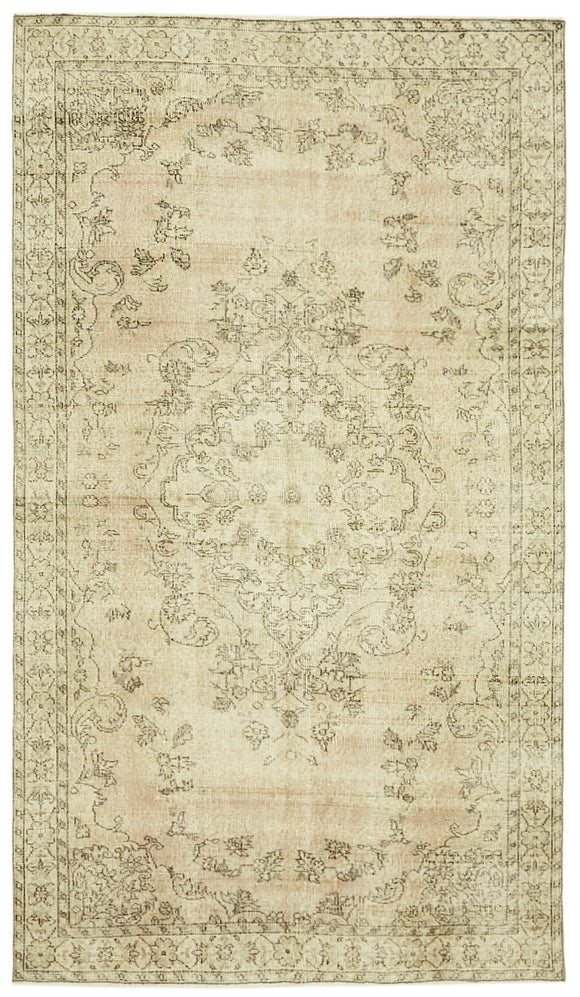 4' 11'' x 8' 8'' Hand-Knotted Turkish Vintage Rug