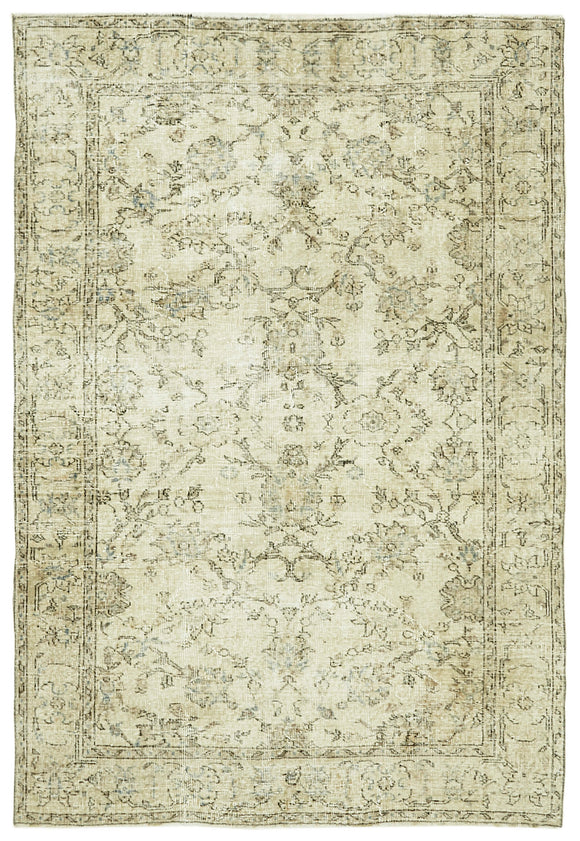4' 11'' x 7' 2'' Hand-Knotted Turkish Vintage Rug
