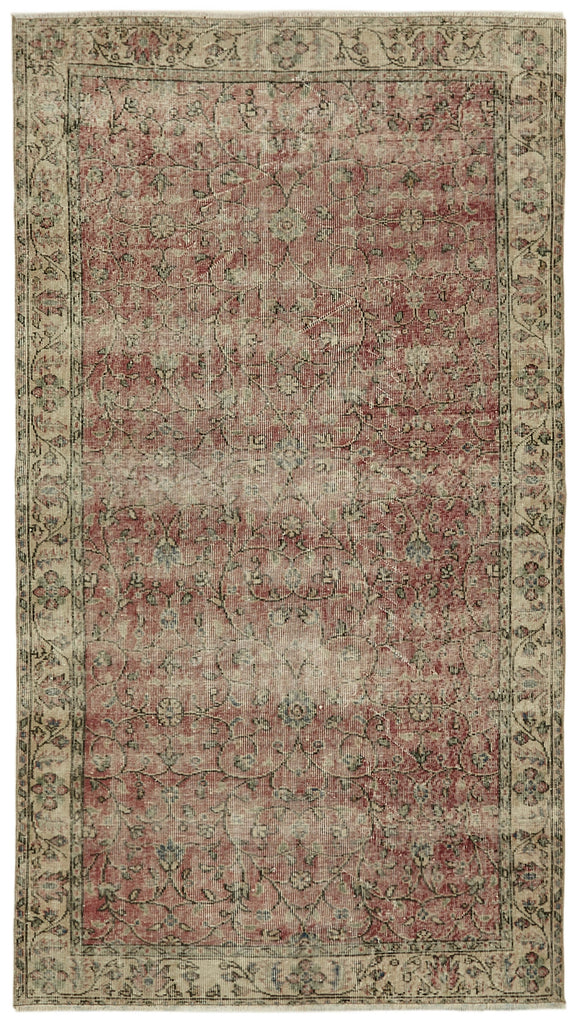 4' 7'' x 8' Vintage Hand-Knotted Rug