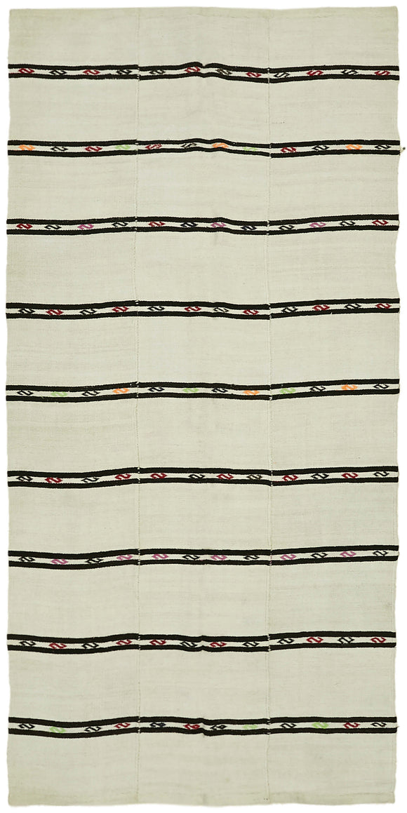 6' 4'' x 12' 4'' Turkish Hemp Kilim Rug