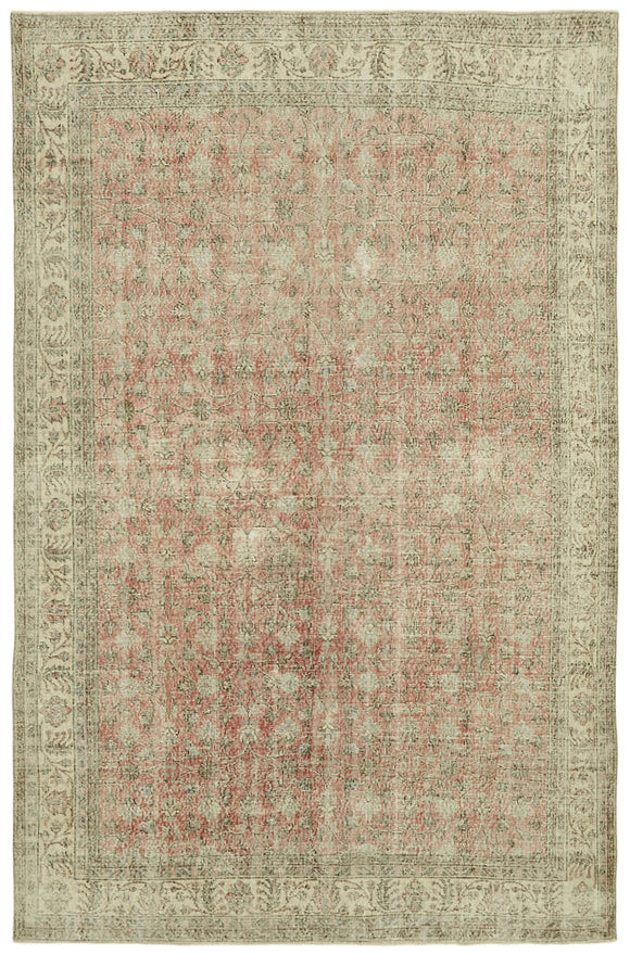 6' 8'' x 10' 2'' Hand-Knotted Vintage Rug