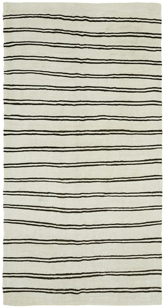 6' 11'' x 12' 10'' Turkish Hemp Kilim Rug