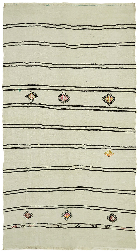 6' 7'' x 11' 10'' Turkish Hemp Kilim Rug