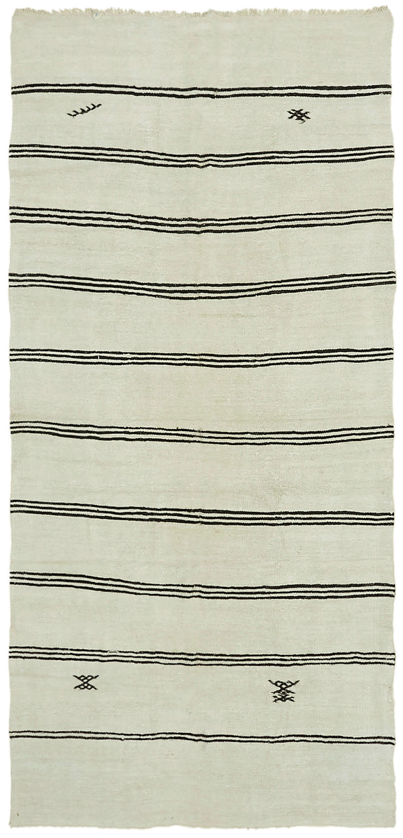 5' 7'' x 11' 7'' Turkish Hemp Kilim Rug