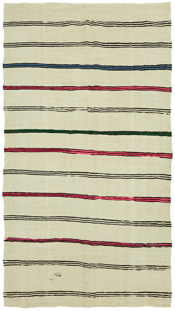 6' 5'' x 11' 2'' Turkish Hemp Kilim Rug