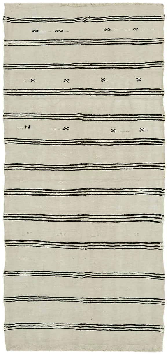 5' 3'' x 10' 4'' Turkish Hemp Kilim Rug