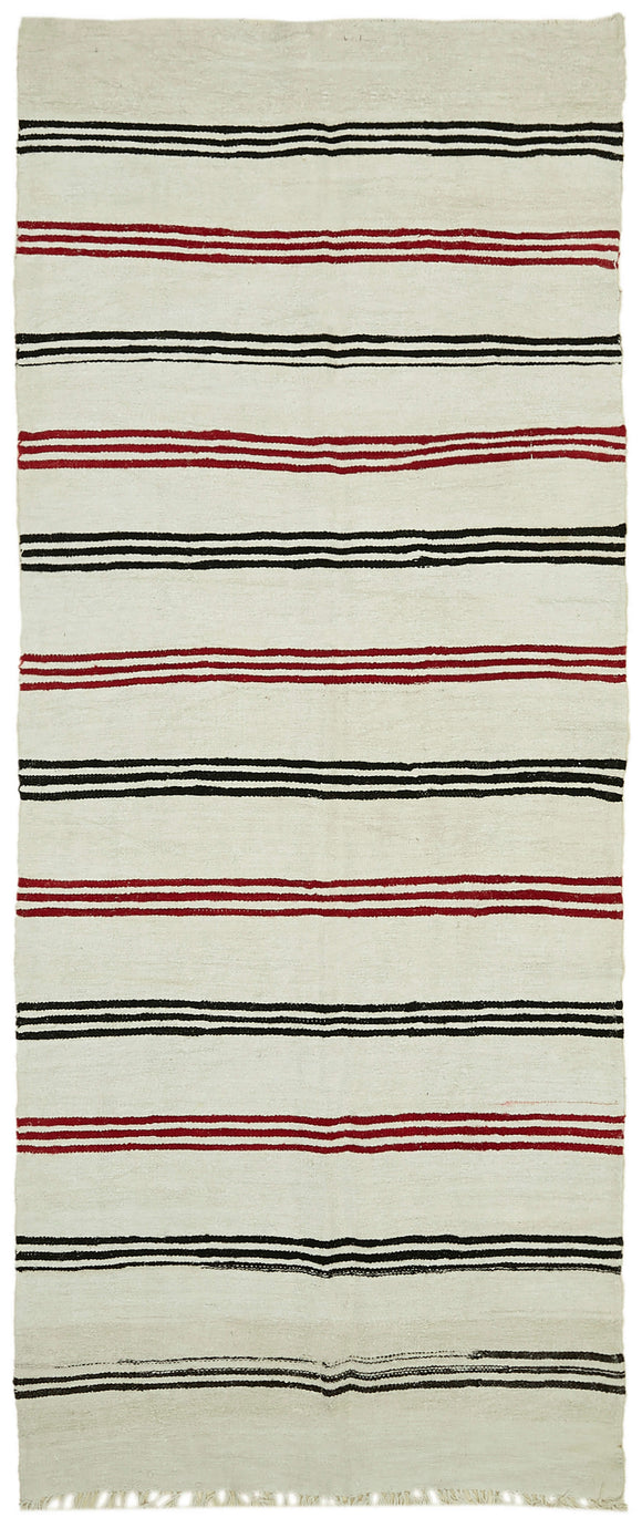 5' 6'' x 12' 10'' Turkish Hemp Kilim Rug