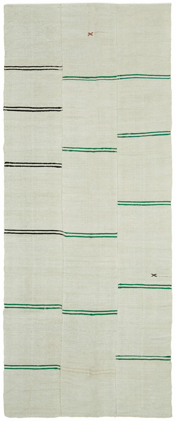 5' 5'' x 12' 10'' Turkish Hemp Kilim Rug