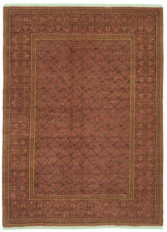 6' 9'' x 9' 1'' Hand-Knotted Oushak Rug