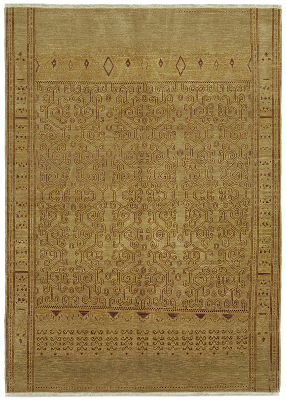 6' 2'' x 8' 4'' Hand-Knotted Oushak Rug