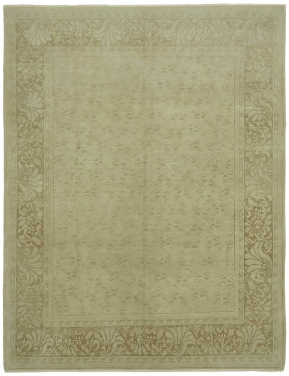 8' 1'' x 10' 4'' Hand-Knotted Oushak Rug