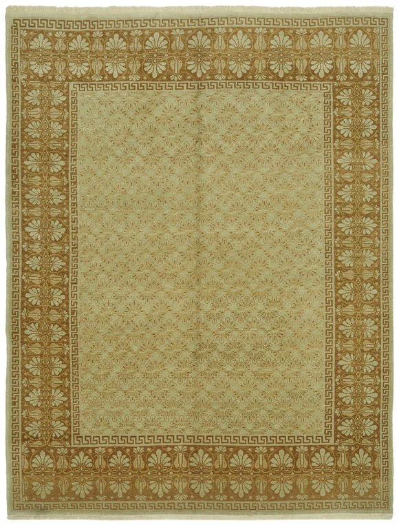 8' 2'' x 10' 7'' Hand-Knotted Oushak Rug