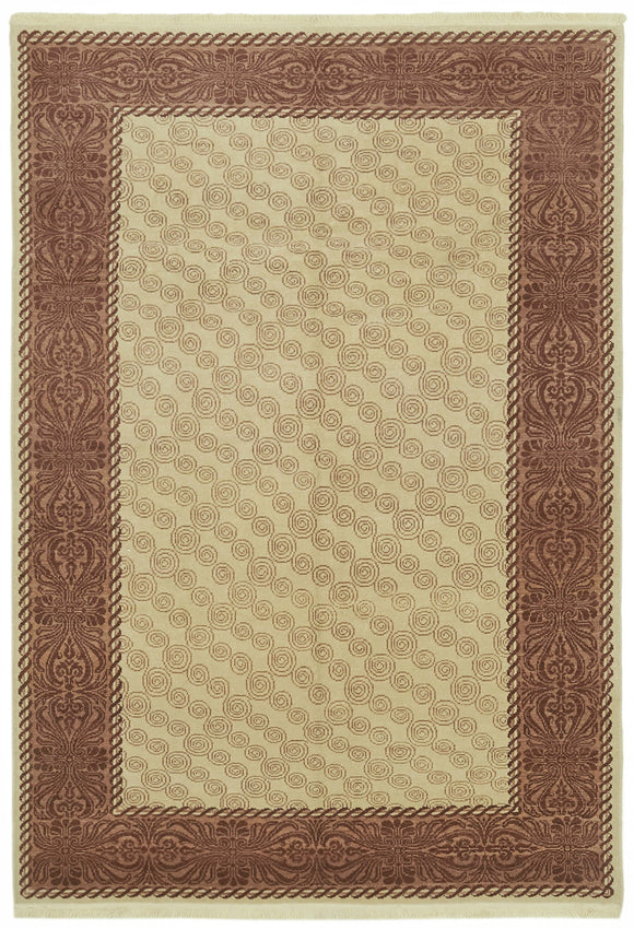 6' 8'' x 9' 3'' Hand-Knotted Oushak Rug