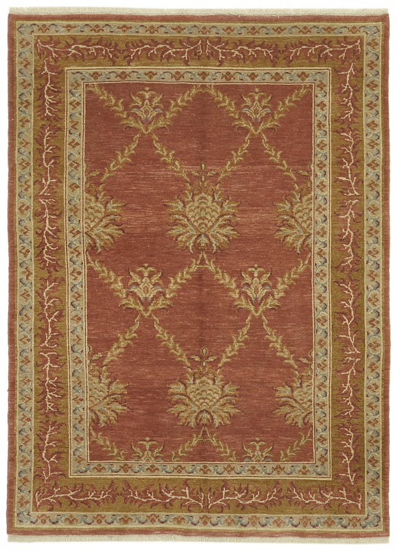 5' 9'' x 7' 7'' Hand-Knotted Oushak Rug