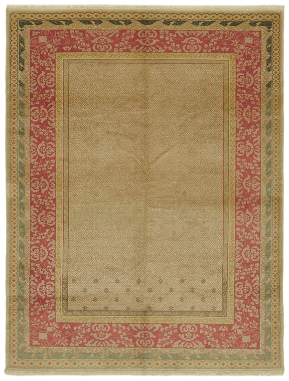 6' 11'' x 8' 7'' Hand-Knotted Oushak Rug