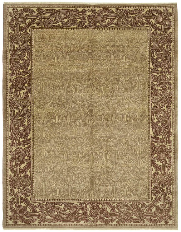 8' 1'' x 11' 11'' Hand-Knotted Oushak Rug