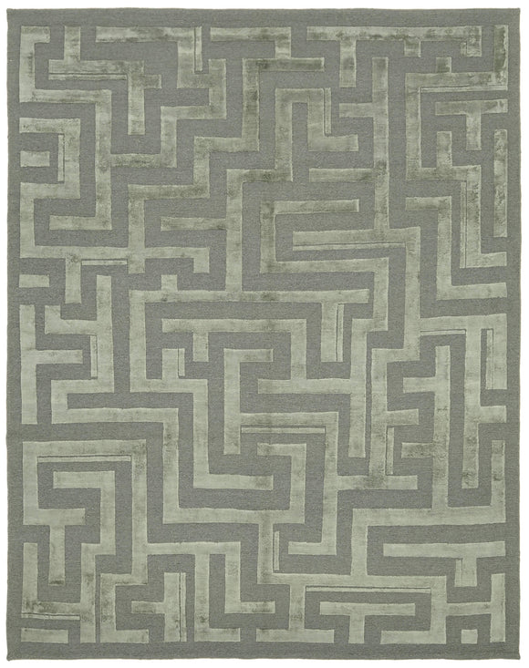 7' 9'' x 9' 9'' Hand-Knotted Oushak Rug