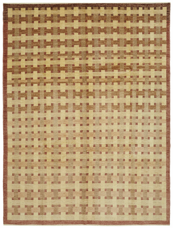 9' x 11' 7'' Hand-Knotted Oushak Rug
