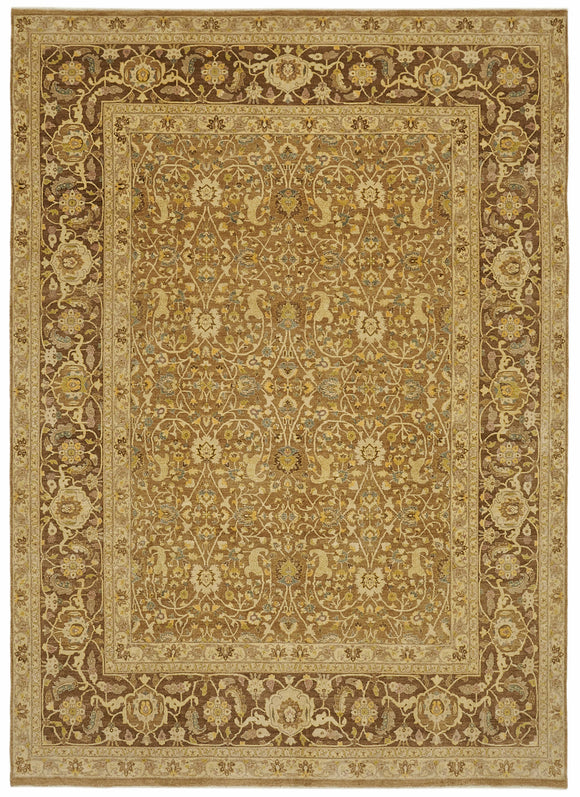 8' 5'' x 11' 5'' Hand-Knotted Oushak Rug