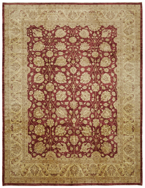 9' x 11' 6'' Hand-Knotted Oushak Rug