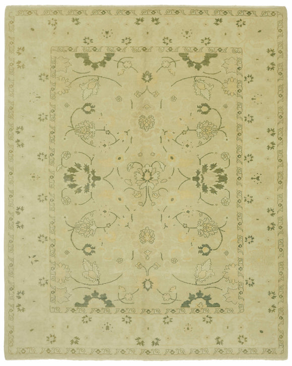 8' 5'' x 10' 3'' Hand-Knotted Oushak Rug