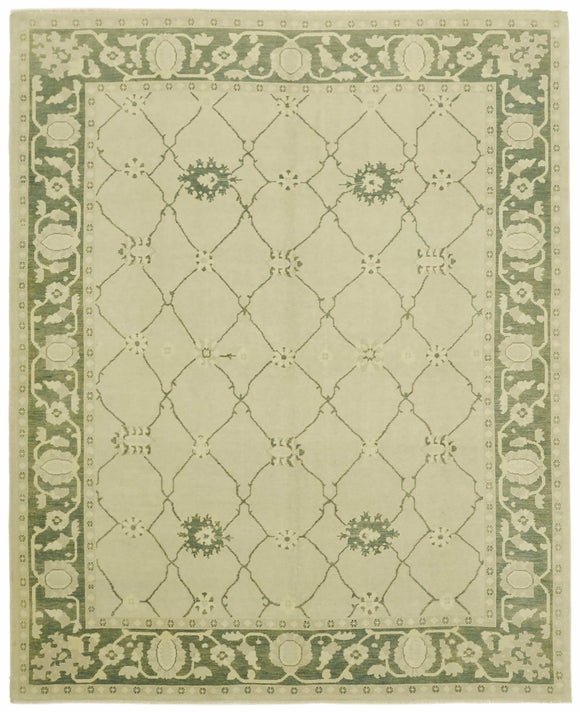 8' 1'' x 9' 10'' Hand-Knotted Oushak Rug