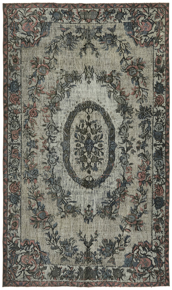 5' 8'' x 9' 4'' Turkish Hand Carved Rug
